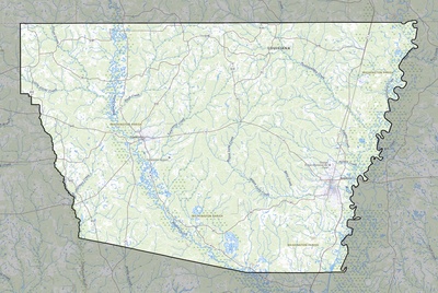 Washington County LA USGS topo map