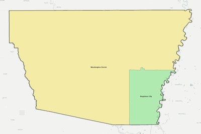 Washington County LA school district boundaries map