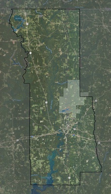 Webster County LA USGS imagery and topo map