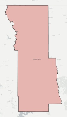 Webster County LA school district boundaries map