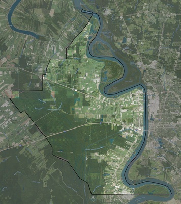 West Baton Rouge County LA USGS imagery and topo map