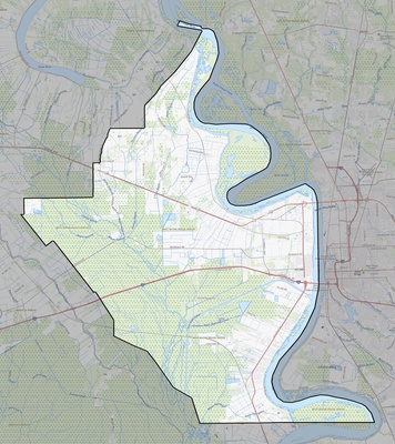 West Baton Rouge County LA USGS topo map