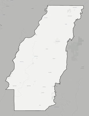 West Carroll County LA county basemap context