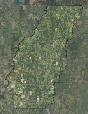 West Carroll County LA USGS imagery and topo map