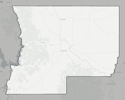 Winn County LA county basemap context