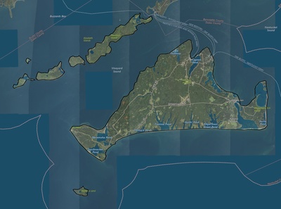 Dukes County MA USGS imagery and topo map