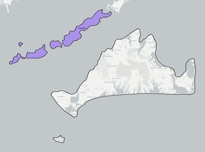 Dukes County MA school district boundaries map