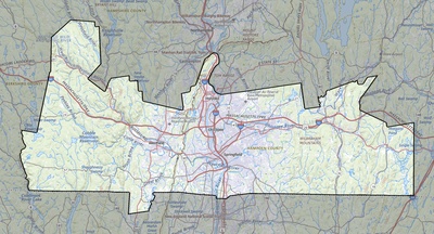 Hampden County MA USGS topo map