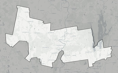 Hampshire County MA county basemap context