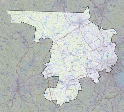 Middlesex County MA USGS topo map