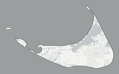 Nantucket County MA county basemap context