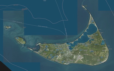 Nantucket County MA USGS imagery and topo map