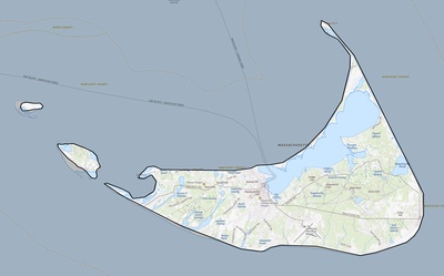 Nantucket County MA USGS topo map