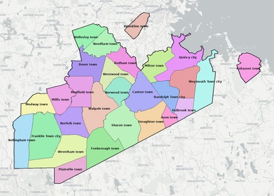 Norfolk County MA subdivision map preview