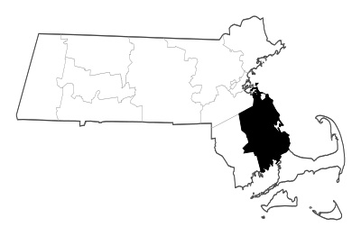 Plymouth County in Massachusetts