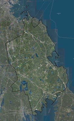 Plymouth County MA USGS imagery and topo map