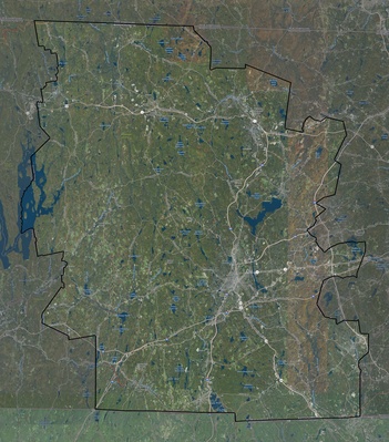 Worcester County MA USGS imagery and topo map