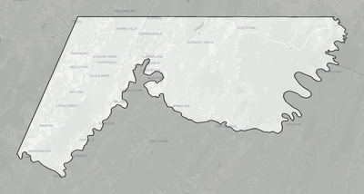 Allegany County MD county basemap context