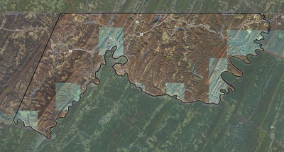 Allegany County MD USGS imagery and topo map