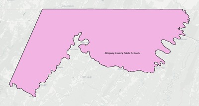 Allegany County MD school district boundaries map
