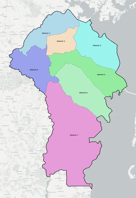 Anne Arundel County MD townships and subdivisions map