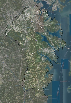 Anne Arundel County MD USGS imagery and topo map