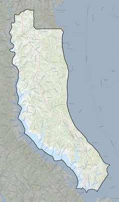 Calvert County MD USGS topo map