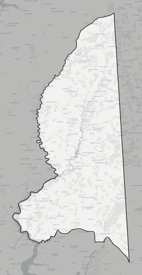 Caroline County MD county basemap context