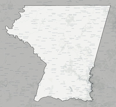 Carroll County MD county basemap context