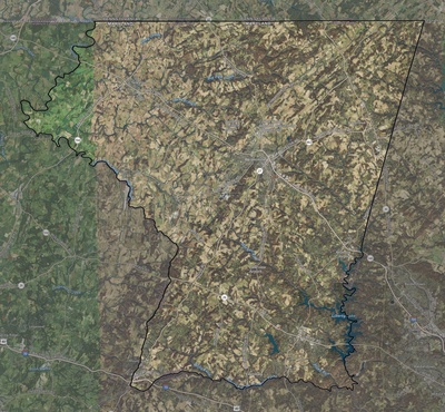 Carroll County MD USGS imagery and topo map