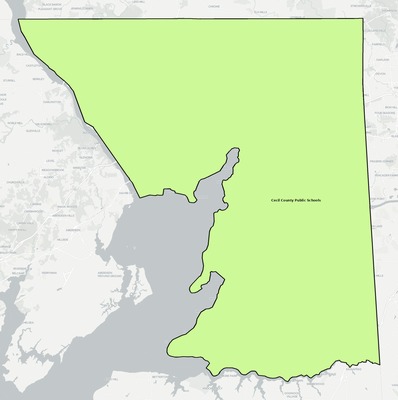 Cecil County MD school district boundaries map
