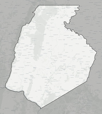Frederick County MD county basemap context