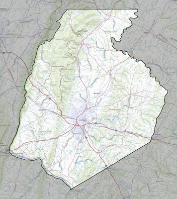 Frederick County MD USGS topo map