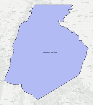 Frederick County MD school district boundaries map