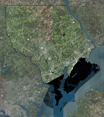 Harford County MD USGS imagery and topo map