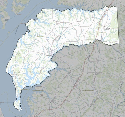 Kent County MD USGS topo map