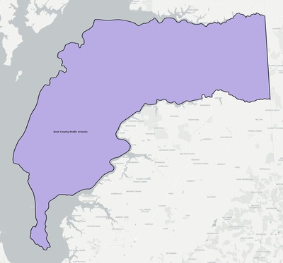 Kent County MD school district boundaries map
