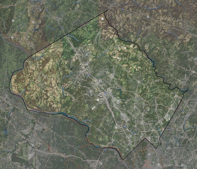 Montgomery County MD USGS imagery and topo map