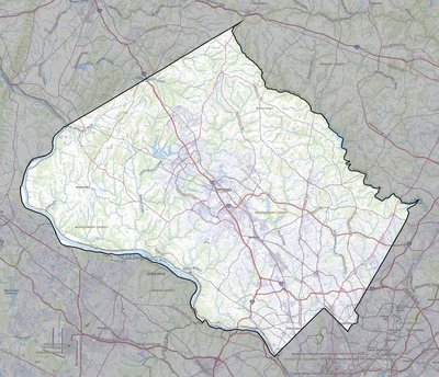 Montgomery County MD USGS topo map