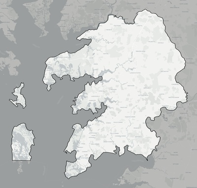 Somerset County MD county basemap context