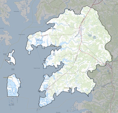 Somerset County MD USGS topo map