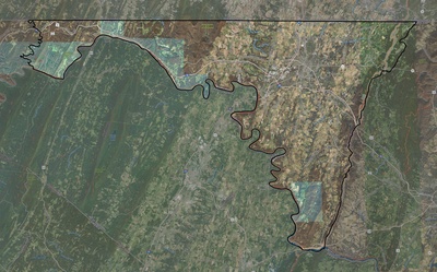 Washington County MD USGS imagery and topo map