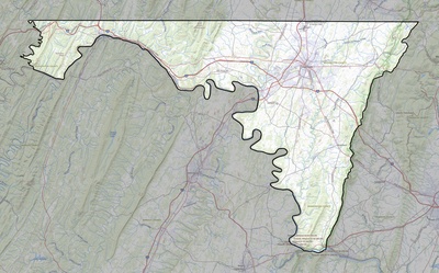 Washington County MD USGS topo map