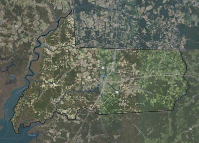 Wicomico County MD USGS imagery and topo map