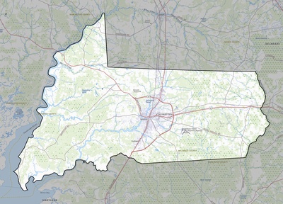 Wicomico County MD USGS topo map