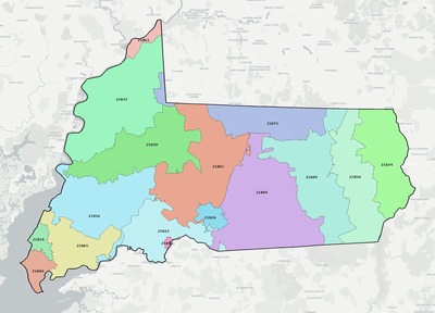 Wicomico County MD ZIP code boundaries map