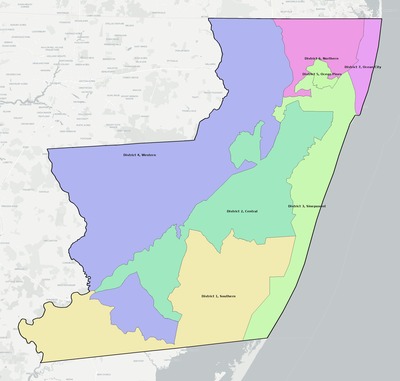 Worcester County MD townships and subdivisions map