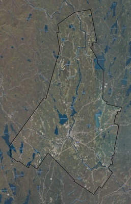 Androscoggin County ME USGS imagery and topo map