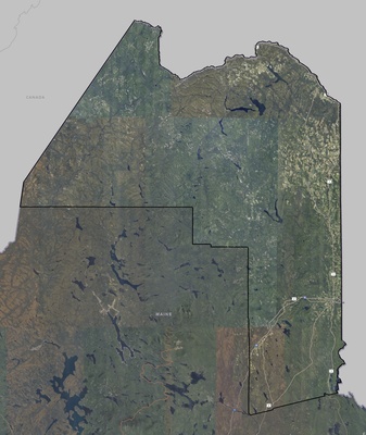 Aroostook County ME USGS imagery and topo map