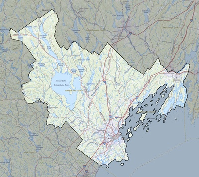 Cumberland County ME USGS topo map